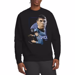Star Trek Unisex Adult Spock Sweatshirt - XXL, Black