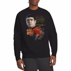 Star Trek Unisex Adult Chief Engineer Scott Sweatshirt - S, Black