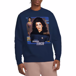 Star Trek Unisex Adult Deanna Troi Sweatshirt - M, Navy