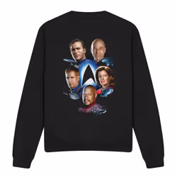 Star Trek Unisex Adult Starfleet's Finest Sweatshirt - M, Black