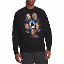 Star Trek Unisex Adult Starfleet's Finest Sweatshirt - M, Black