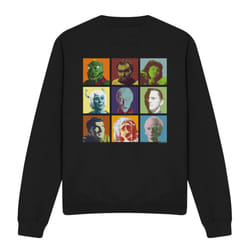 Star Trek Unisex Adult Alien Squares Sweatshirt - M, Black