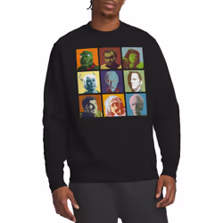 Star Trek Unisex Adult Alien Squares Sweatshirt - XL, Black