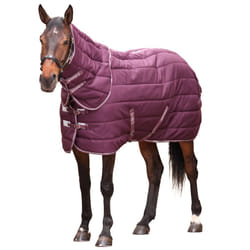 Tempest Original Combo Neck Horse Stable Rug & Neck - 4' 6", Burgundy