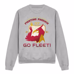 Star Trek Unisex Adult Fighting Phoenix Sweatshirt - S, Sport Heather