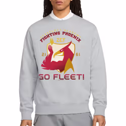 Star Trek Unisex Adult Fighting Phoenix Sweatshirt - S, Sport Heather