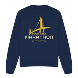 Star Trek Unisex Adult Marathon Logo Sweatshirt - XXL, Navy