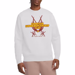 Star Trek Unisex Adult Swordsmanship Club Sweatshirt - M, White