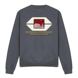 Star Trek Unisex Adult Cochrane Library Sweatshirt - XL, Charcoal