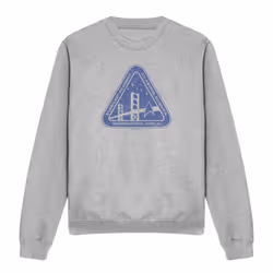 Star Trek Unisex Adult Distressed Logo Sweatshirt - L, Sport Heather