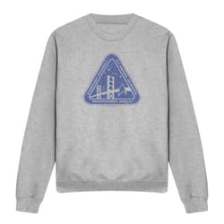 Star Trek Unisex Adult Distressed Logo Sweatshirt - L, Sport Heather