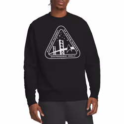 Star Trek Unisex Adult White Academy Logo Sweatshirt - XL, Black