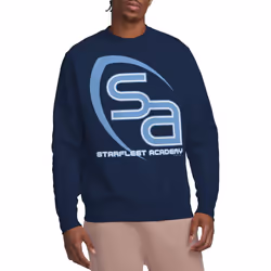 Star Trek Unisex Adult SA Logo Sweatshirt - XL, Navy