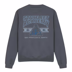 Star Trek Unisex Adult Starfleet Academy Earth Sweatshirt - S, Charcoal