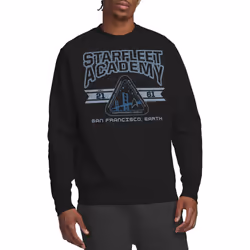 Star Trek Unisex Adult Starfleet Academy Earth Sweatshirt - XXL, Black