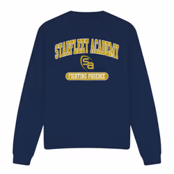 Star Trek Unisex Adult Fight Sweatshirt - S, Navy