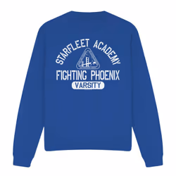 Star Trek Unisex Adult Varsity Sweatshirt - S, Royal Blue