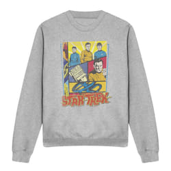 Star Trek Unisex Adult Vintage Collage Sweatshirt - S, Sport Heather