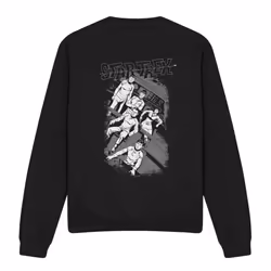Star Trek Unisex Adult Tilted Bridge Retro Sweatshirt - XL, Black