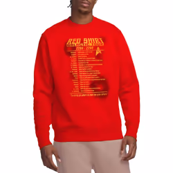 Star Trek Unisex Adult Red Shirt Tour Sweatshirt - S, Red
