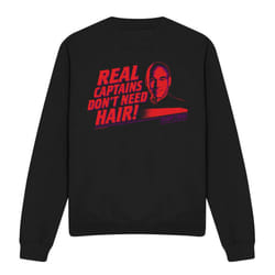 Star Trek Unisex Adult Real Captain Sweatshirt - S, Black