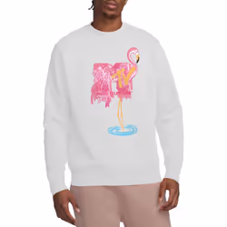 MTV Unisex Adult Flamingo Sweatshirt - L, White
