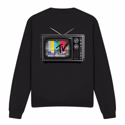 MTV Unisex Adult TV Sweatshirt - L, Black
