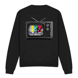 MTV Unisex Adult TV Sweatshirt - L, Black