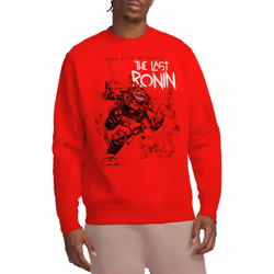 Teenage Mutant Ninja Turtles Unisex Adult Charging Ronin Sweatshirt - M, Red