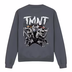 Teenage Mutant Ninja Turtles Unisex Adult TMNT Team Sweatshirt - M, Charcoal