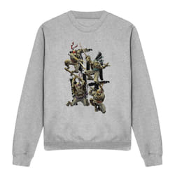 Teenage Mutant Ninja Turtles Unisex Adult Shinobi Sweatshirt - XXL, Sport Heather