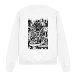 Teenage Mutant Ninja Turtles Unisex Adult Take Down Shredder Sweatshirt - XXL, White