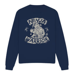 Teenage Mutant Ninja Turtles Unisex Adult Ninja Warrior Sweatshirt - S, Navy