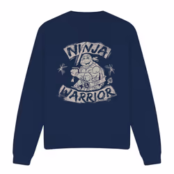 Teenage Mutant Ninja Turtles Unisex Adult Ninja Warrior Sweatshirt - XXL, Navy