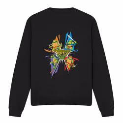 Teenage Mutant Ninja Turtles Unisex Adult Turtle Power Sweatshirt - M, Black