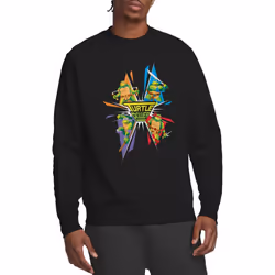Teenage Mutant Ninja Turtles Unisex Adult Turtle Power Sweatshirt - M, Black