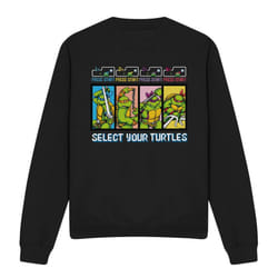 Teenage Mutant Ninja Turtles Unisex Adult Select Your Turtles Sweatshirt - S, Black