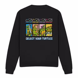 Teenage Mutant Ninja Turtles Unisex Adult Select Your Turtles Sweatshirt - XXL, Black