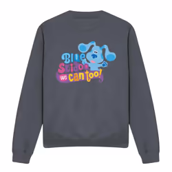 Blue's Clues & You! Unisex Adult We Can Too! Sweatshirt - L, Charcoal