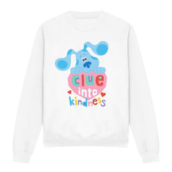 Blue's Clues & You! Unisex Adult Clue Into Kindness Sweatshirt - M, White