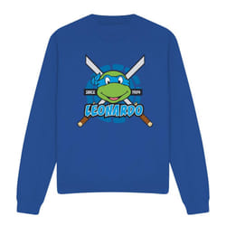 Teenage Mutant Ninja Turtles Unisex Adult Since 1984 Leonardo Sweatshirt - S, Royal Blue