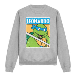 Teenage Mutant Ninja Turtles Unisex Adult Leonardo Sweatshirt - S, Sport Heather