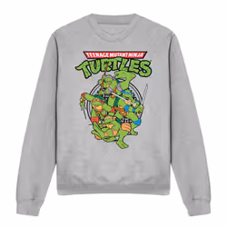 Teenage Mutant Ninja Turtles Unisex Adult Group Sweatshirt - M, Sport Heather