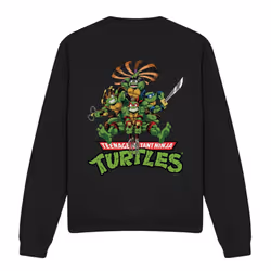 Teenage Mutant Ninja Turtles Unisex Adult Manga Turtles Sweatshirt - S, Black