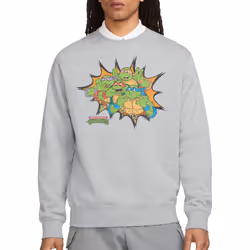 Teenage Mutant Ninja Turtles Unisex Adult Funny Face Turtles Sweatshirt - XXL, Sport Heather