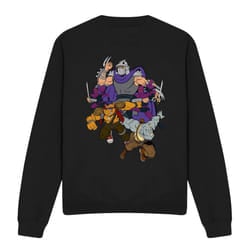 Teenage Mutant Ninja Turtles Unisex Adult Shredder And Foot Clan Sweatshirt - M, Black