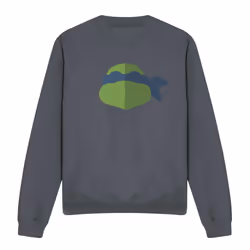 Teenage Mutant Ninja Turtles Unisex Adult Leonardo Face Sweatshirt - XL, Charcoal