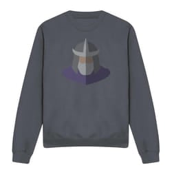 Teenage Mutant Ninja Turtles Unisex Adult Shredder Face Sweatshirt - M, Charcoal