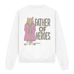 Teenage Mutant Ninja Turtles Unisex Adult Father Of Heroes Sweatshirt - L, White