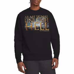 Gladiator Unisex Adult Unleash Hell Sweatshirt - S, Black